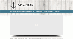 Desktop Screenshot of anchorpizzeria.com