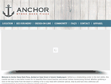 Tablet Screenshot of anchorpizzeria.com